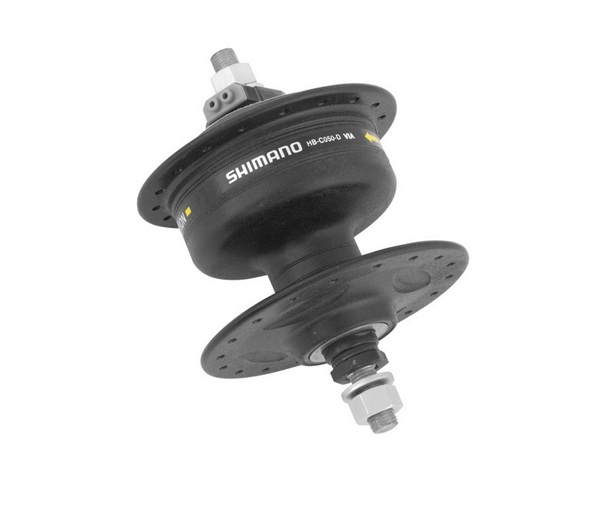 SHIMANO Dynamo jednotka 6V / 2,4W, kompletná, čierna , dĺžka osi 140 mm, pre HB-C050-D SHIMANO Dynamo jednotka 6V / 2,4W, kompletná, čierna , dĺžka osi 140 mm, pre HB-C050-D