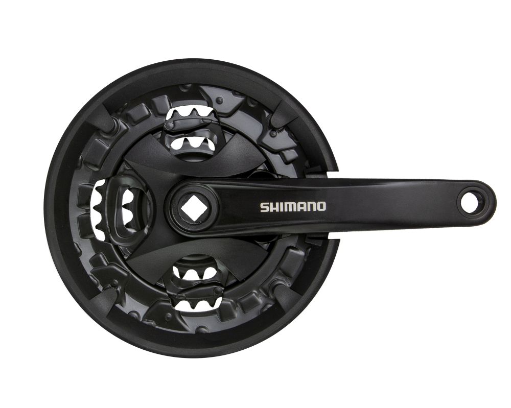 Kľuky SHIMANO Altus MT101 175mm 44/32/22z 9-k čierne s krytom štvorhran Kľuky SHIMANO Altus MT101 175mm 44/32/22z 9-k čierne s krytom štvorhran