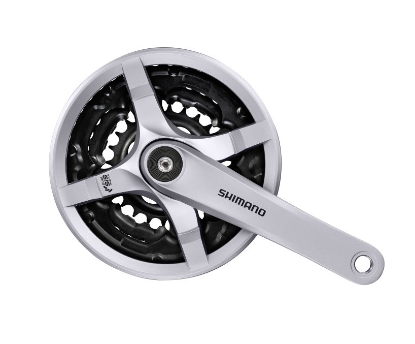 Kľuky SHIMANO TY501 170mm 42/34/24, 6/7/8-kolo strieborné s krytom na štvorhran Kľuky SHIMANO TY501 170mm 42/34/24, 6/7/8-kolo strieborné s krytom na štvorhran