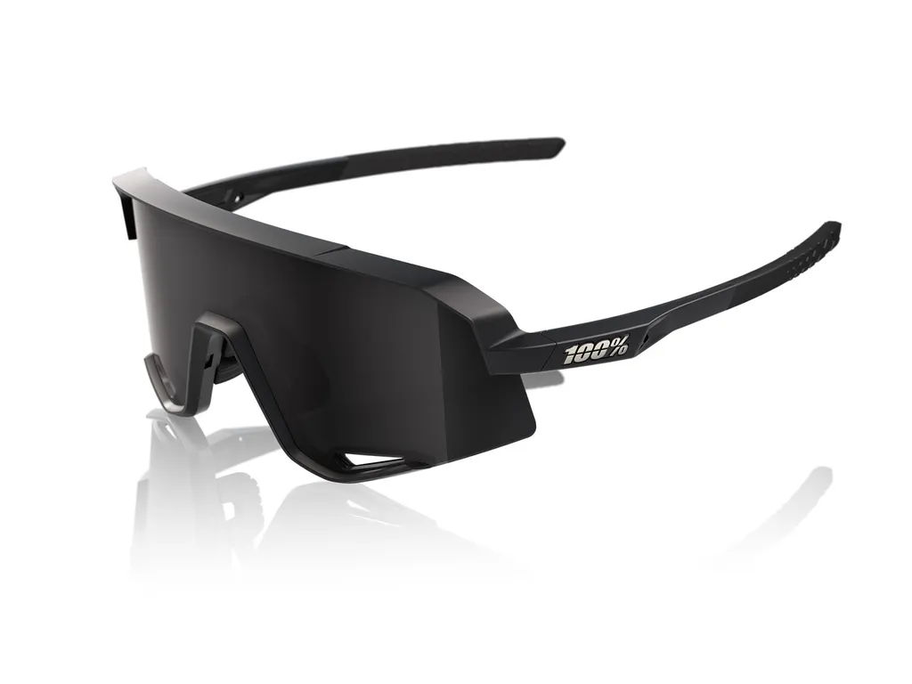 Okuliare 100%  SLENDALE - Matte Black - Smoke Lens