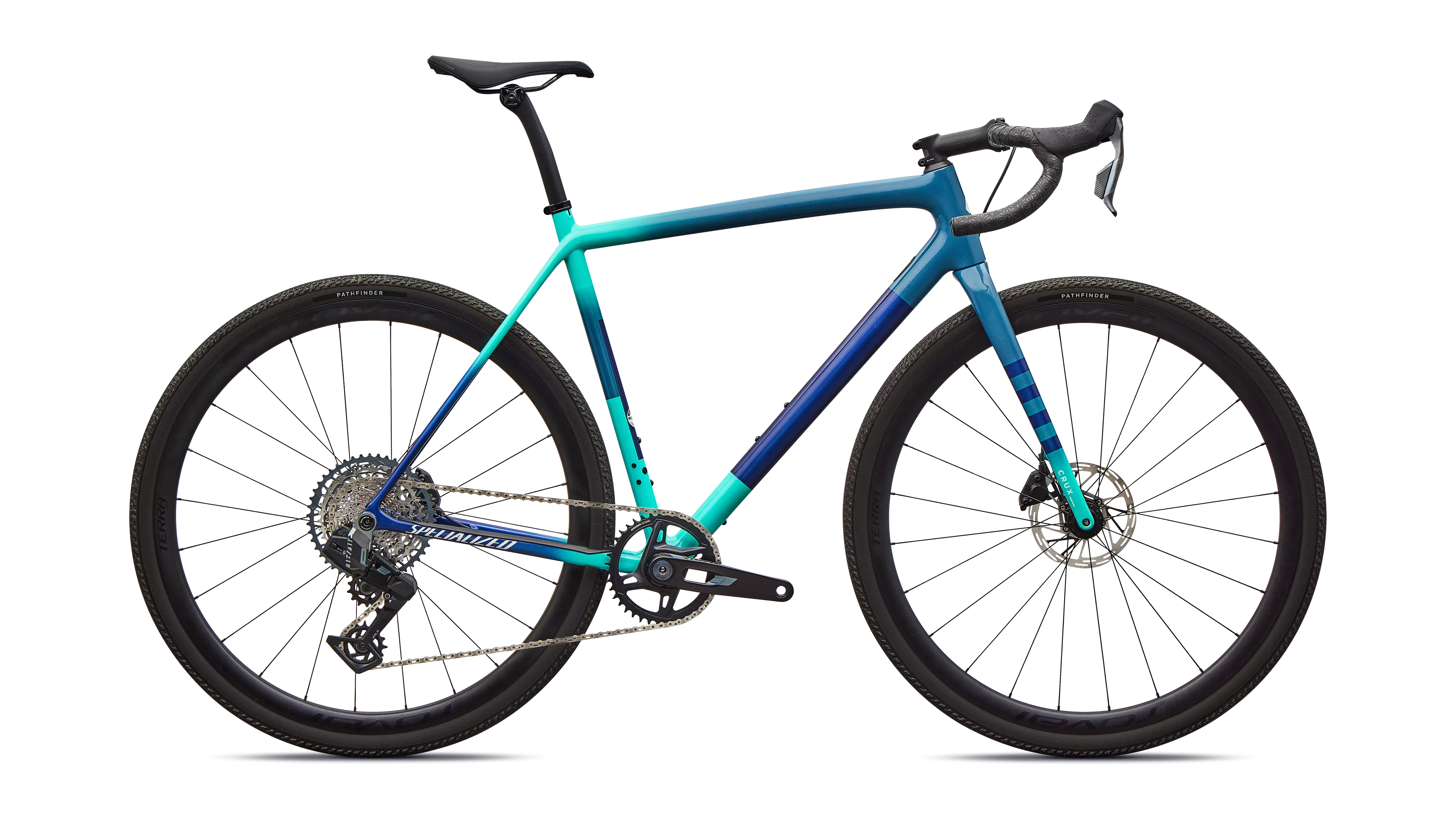 SPECIALIZED Crux Expert SRAM Rival XPLR AXS Grey Blue/lagoon Blue/dune White/majesty Blue
