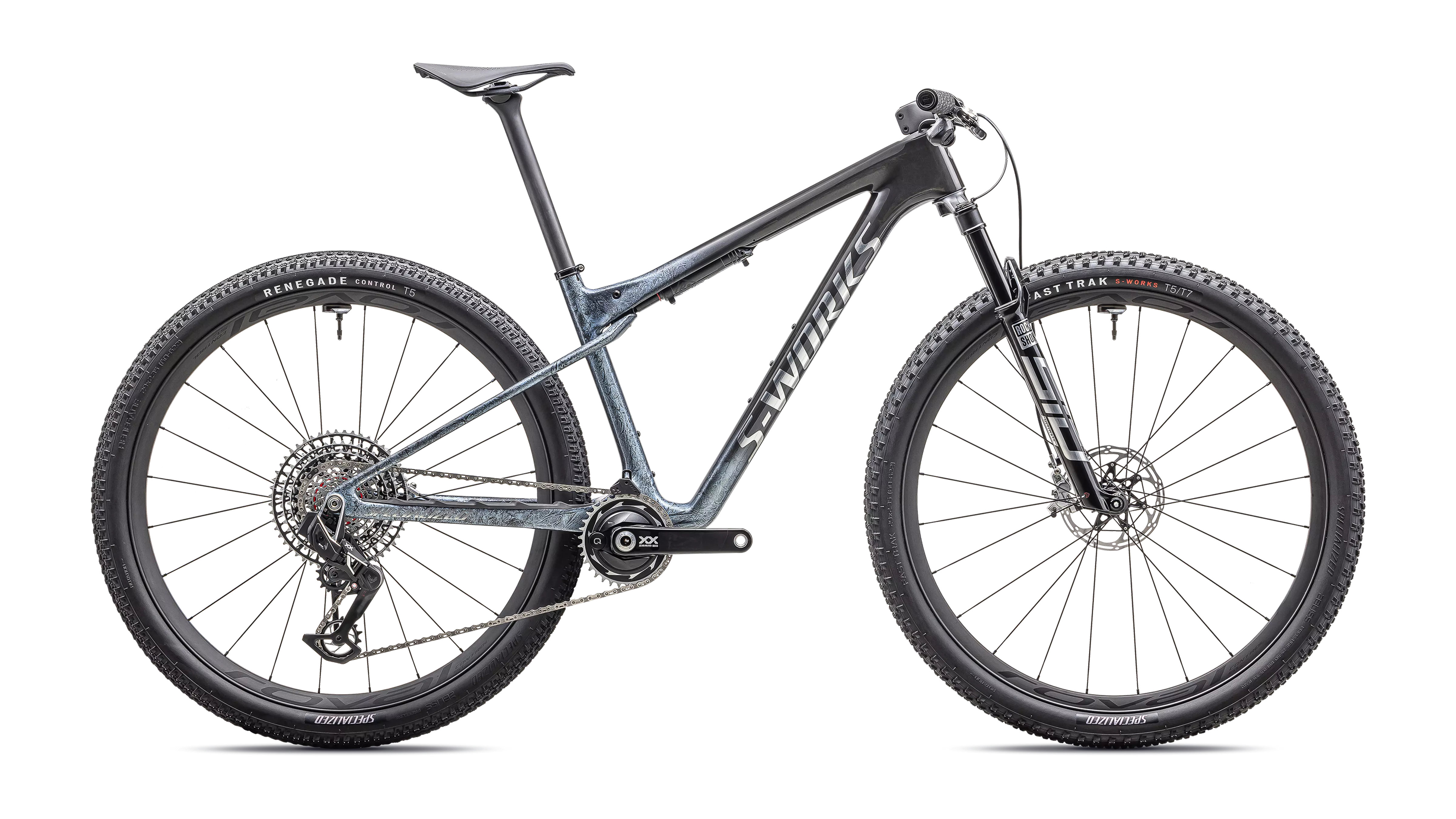 S-WORKS EPIC World Cup Gloss Glacial Metallic Granite/Brushed Chrome