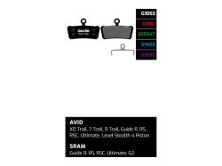 Brzdov platniky GALFER - FD459 - Avid, Sram Zmes: G1554T Pro (zelen)