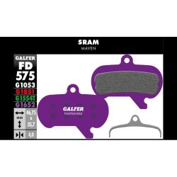 Brzdov� platni�ky GALFER - FD575 - SRAM Maven Zmes: G1652 fialov� E-Bike