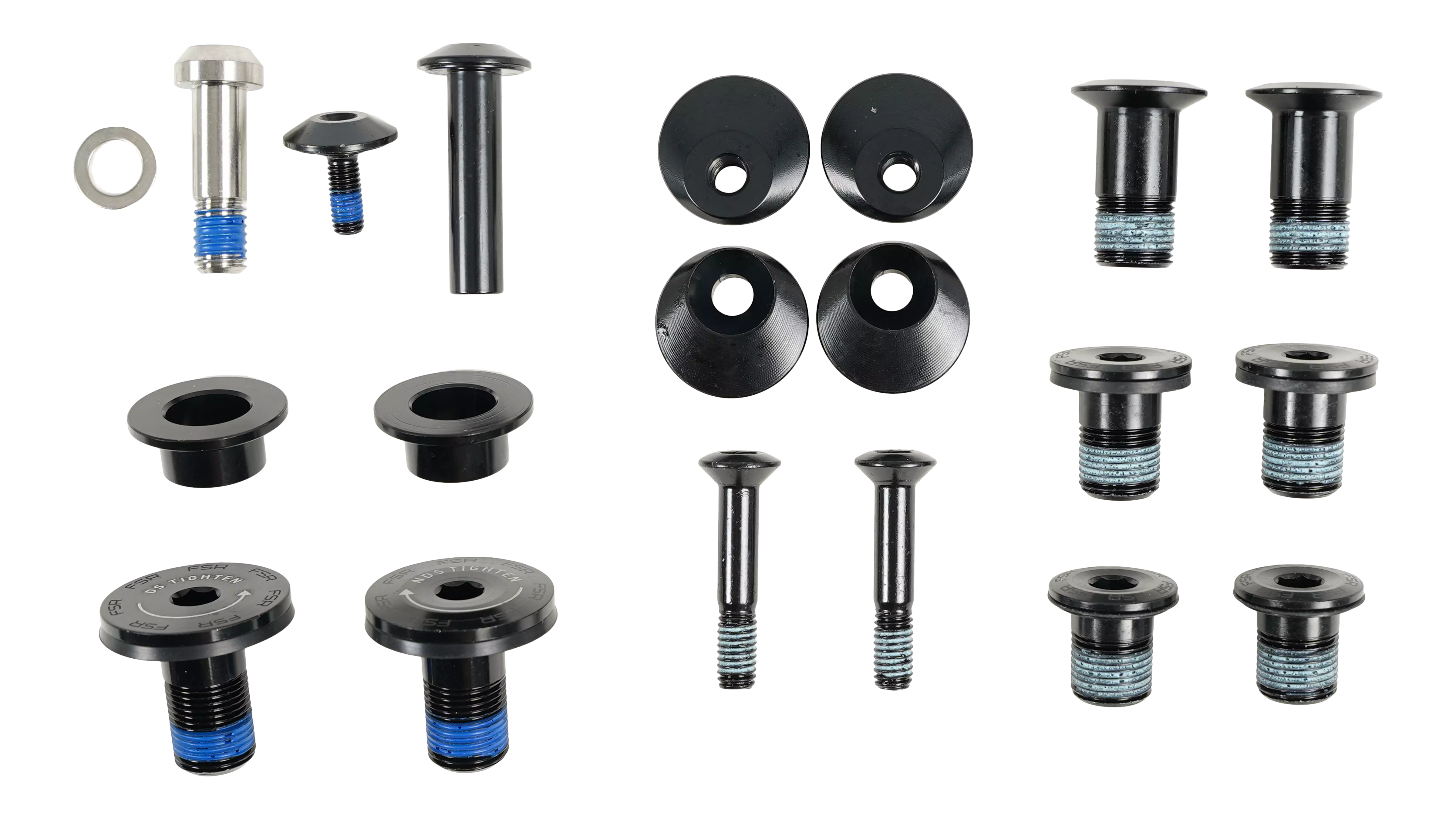 Sada skrutiek, BLT KIT, MY25 LEVO 4, SUSPENSION PIVOT BOLT KIT (W/ PIVOT SPACERS)