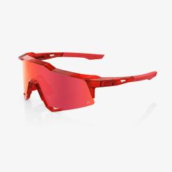 Okuliare 100% SPEEDCRAFTLE Peter Sagan - Gloss Translucent Red - Hiper Red Mirror lens