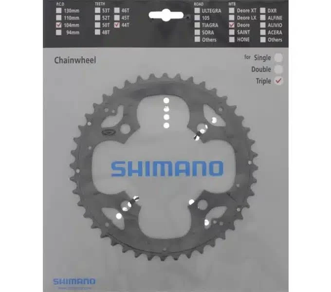 Prevodn�k Shimano FC-M590 Deore 44T 3x9-kolo, 104mm �ed�