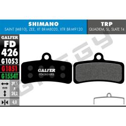 Brzdov� platni�ky GALFER - FD426 - SHIMANO Saint/XTR19 Zmes: G1053 �ierne Standard