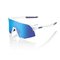 Okuliare 100% S3 - Matte White - HiPER Blue Multilayer Mirror Lens
