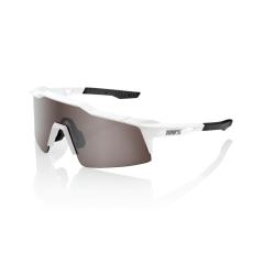 Okuliare 100% SPEEDCRAFT SL Matte White - HiPER Silver Mirror Lens